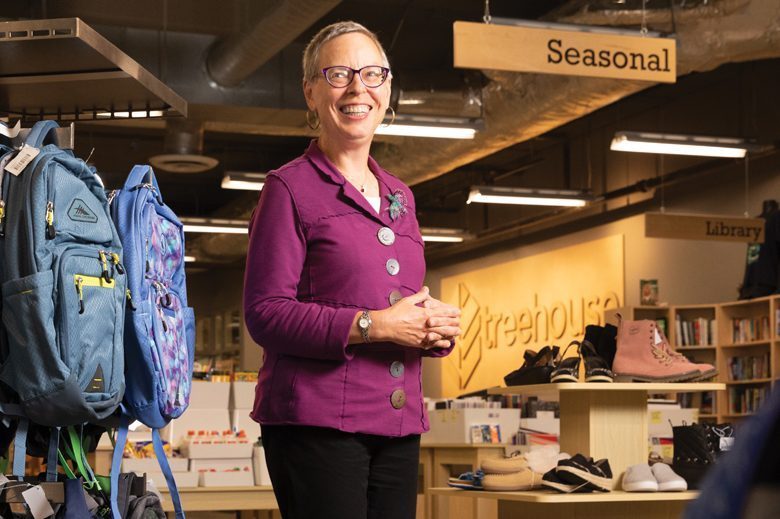 1-_P5A32162_0 CEO Janis Avery has led Treehouse since 1995, building the nonprofit into a nationally recognized leader in addressing the problems faced by youth in foster care